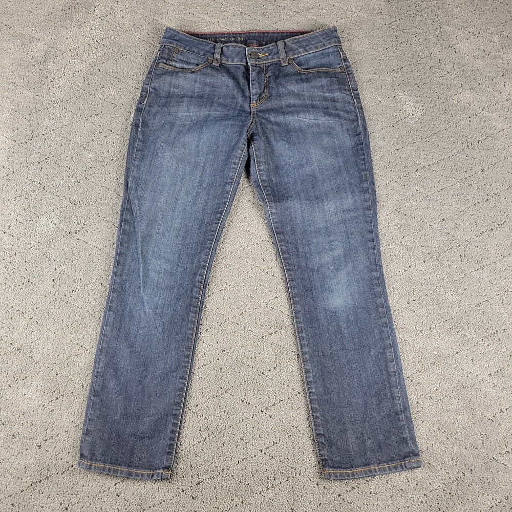 Talbots Jeans Womens 6P Signature Ankle Straight Leg Low Rise‎ Stretch Denim